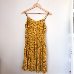 Yellow floral dress